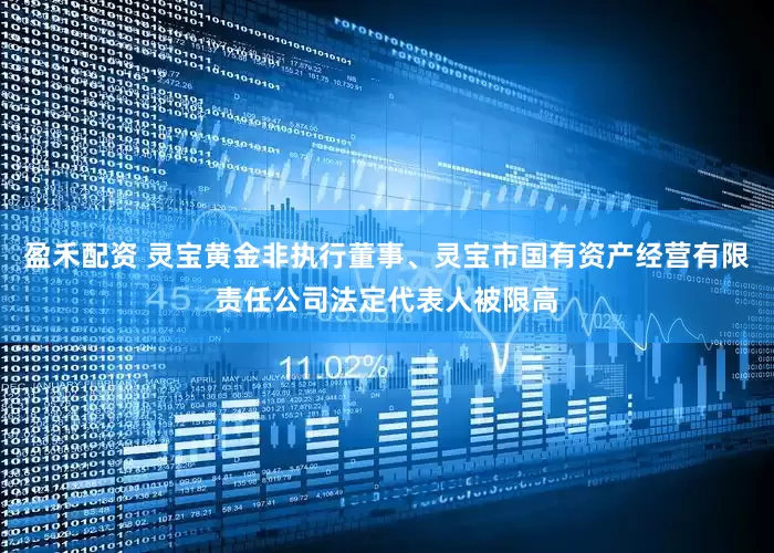 盈禾配资 灵宝黄金非执行董事、灵宝市国有资产经营有限责任公司法定代表人被限高