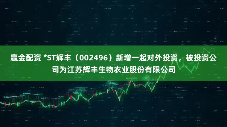 赢金配资 *ST辉丰（002496）新增一起对外投资，被投资公司为江苏辉丰生物农业股份有限公司